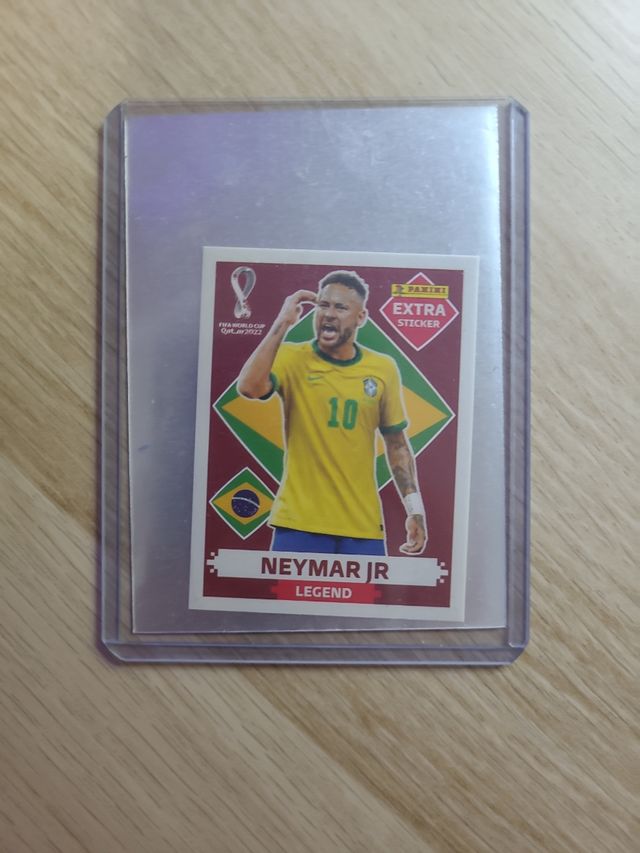 Cromo neymar extra sticker mundial 2022