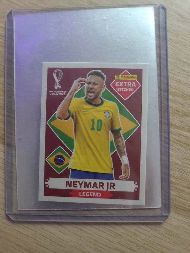 Cromo neymar extra sticker mundial 2022