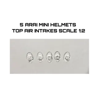 5 tomas de aire para cascos 1:2 arai
