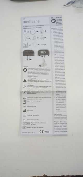 NUEVO medisana IN 605 inhalador - nebulizador