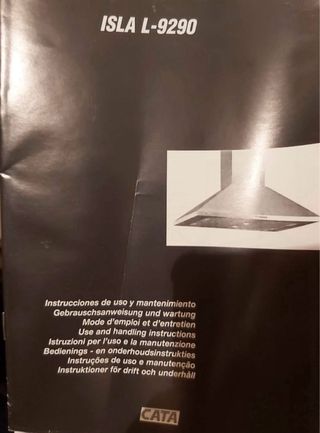 Campana extractora - CATA L 900 - Isla L9290