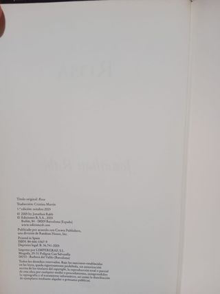 Rosa. Novela políciaca Jonathan Rabb