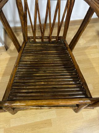 Sillon de bambu vintage
