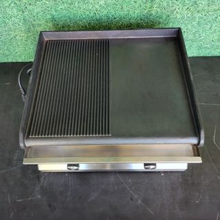 CA🍳  Plancha Hierro Mitad Ranurada [50 cm]