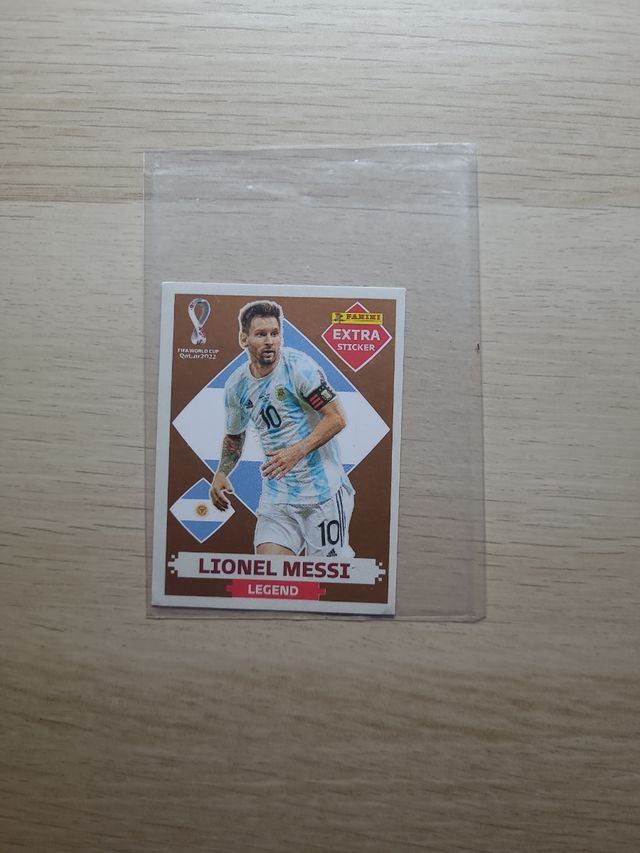 Cromo de messi extra sticker