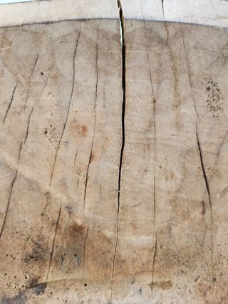Frutero de madera maciza tallado a mano