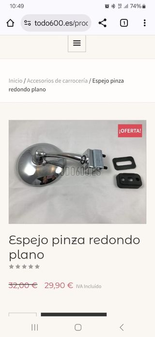Seat 600 dos espejos 