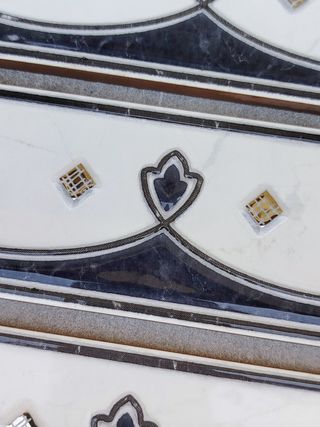 Lote 4 azulejos decorativos azul y blanco