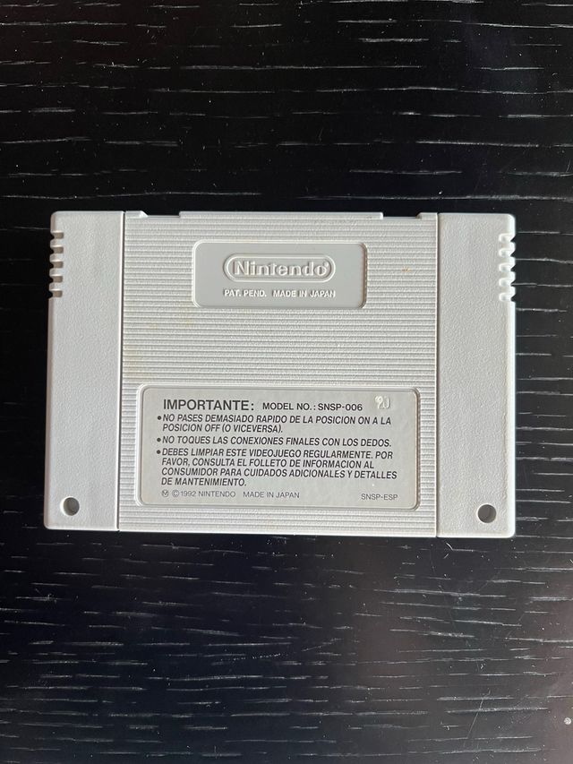 Juego Super Nintendo Super Mario