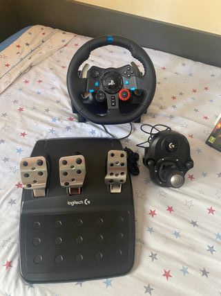 Volante Logitech G29 y palanca cambios PS5/4/3 PC