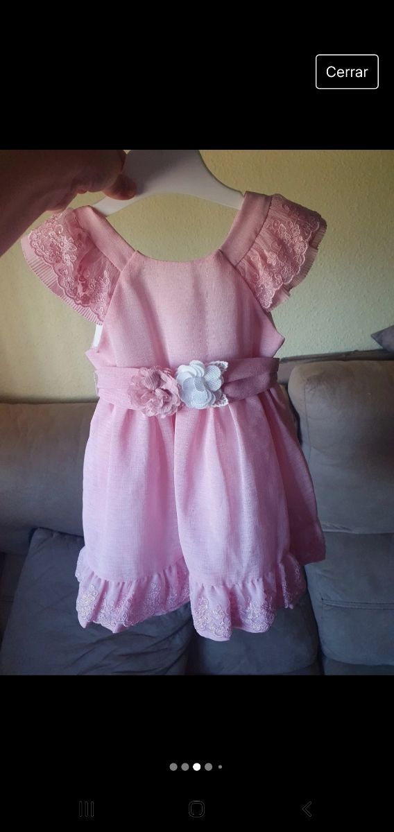 Vestido de ceremonia con fajin