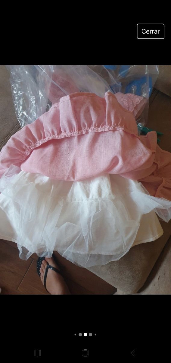 Vestido de ceremonia con fajin