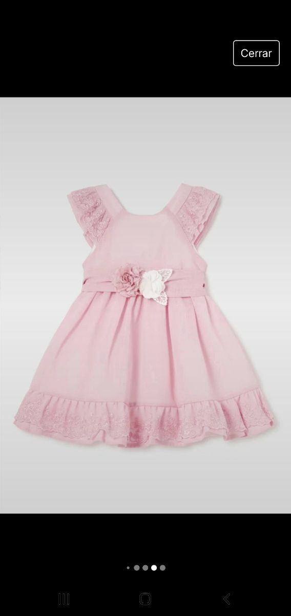 Vestido de ceremonia con fajin