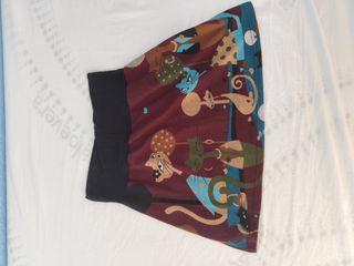 Falda corta gatitos talla S