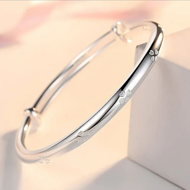 Nuovo bracciale regolabile in argento sterling 925 Ajorca
