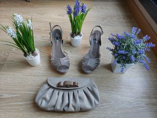 Bolso fiesta y zapatos de regalo
