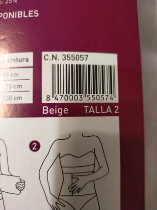 Faja algodón velcro