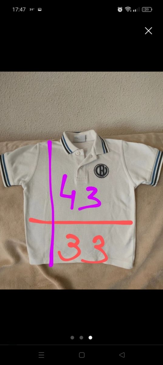 Polo uniforme colegio CEV