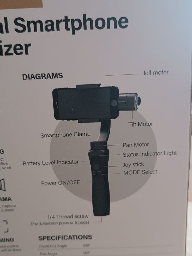 Owlotech Gimbal 3 Ejes para Móvil