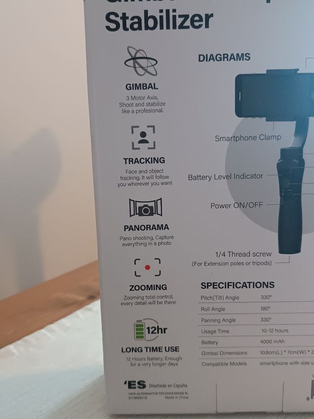 Owlotech Gimbal 3 Ejes para Móvil