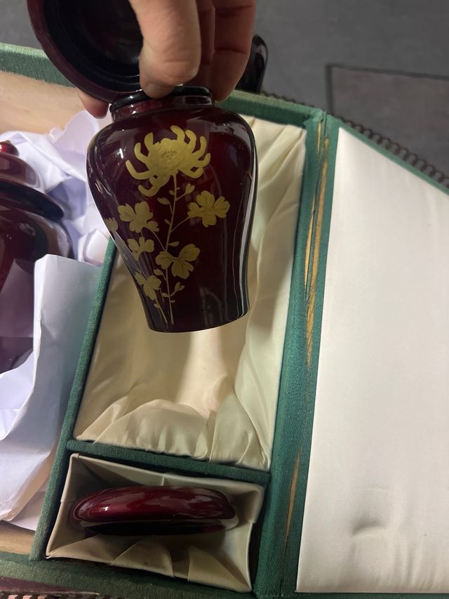 Scatole decorative cinesi in legno