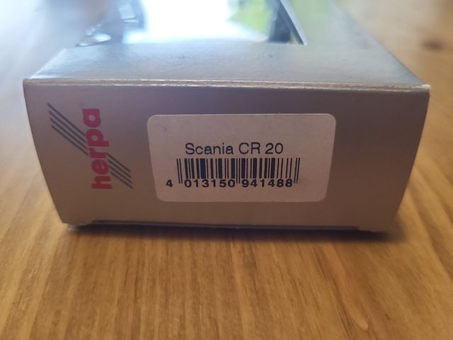 Herpa 941488 – Scania CR 20 HD con contenedor