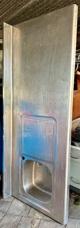 ENCIMERA ACERO INOX CON PILA