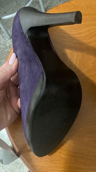 Tacchi viola open toe 40