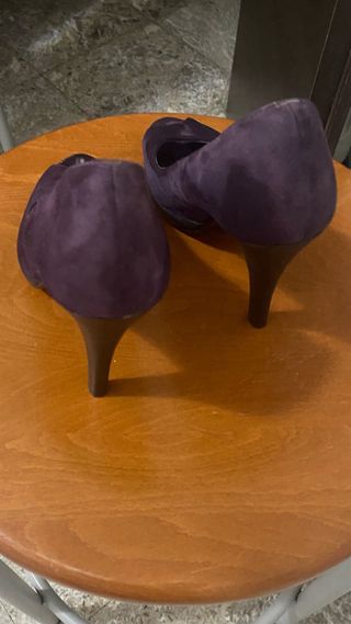 Tacchi viola open toe 40