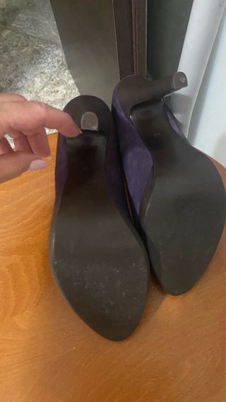 Tacchi viola open toe 40