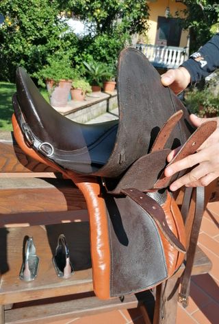 Sella equitazione Prestige completa - 14 pollici