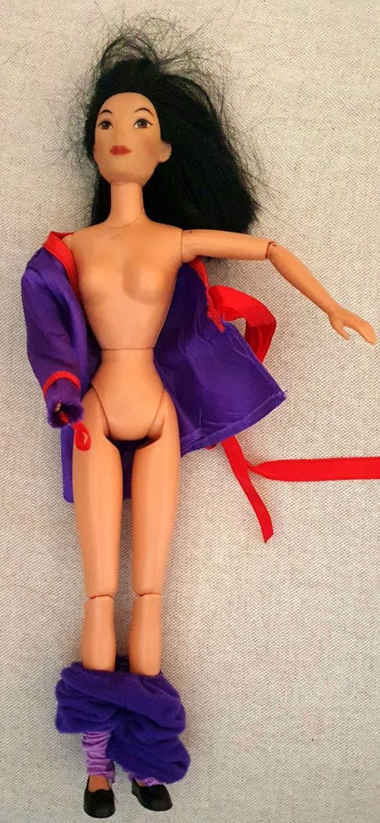 Bambola Mulan articolata, vintage Mattel