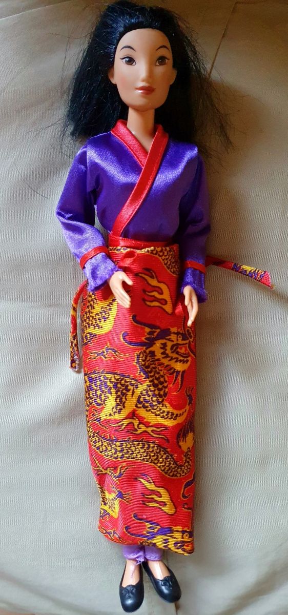 Bambola Mulan articolata, vintage Mattel