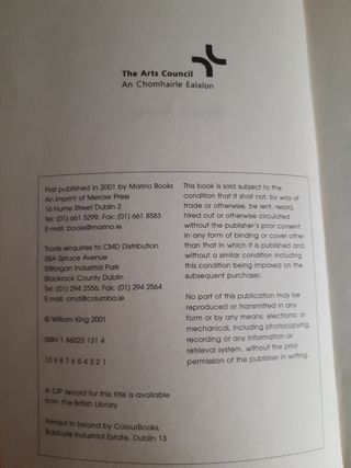 Swan Song. William King.Novela irlandesa