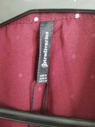 Camisa granate Stradivarius mujer 