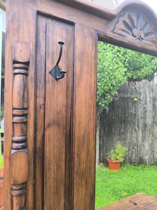 Mueble para la entrada de madera rustica