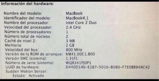Macbook 4,1 