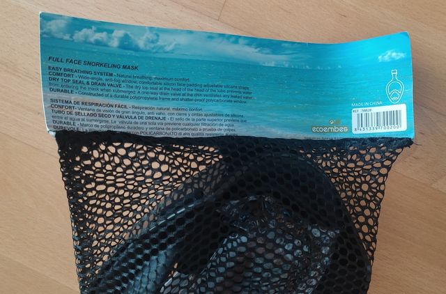 Máscara facial buceo/snorkel