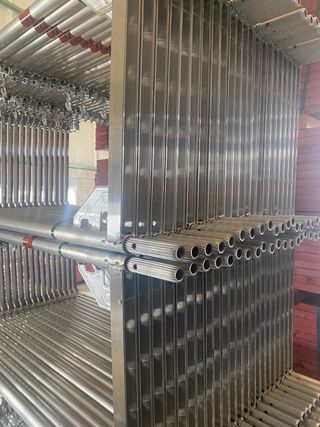 andamio europeo aluminio o acero 
MJ layher etc