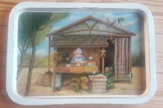Bandejas de chapa vintage