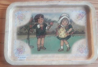 Bandejas de chapa vintage