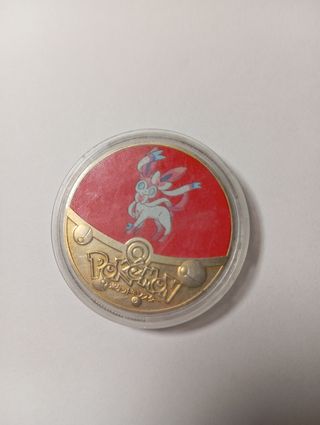 Moneda Pokemon Sylveon JAPONESA