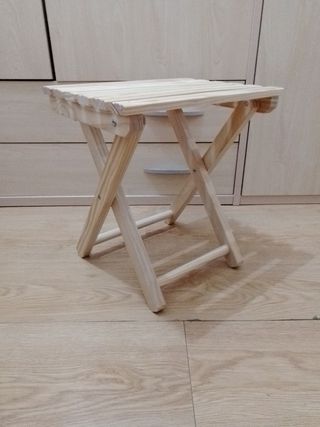 Taburete madera plegable