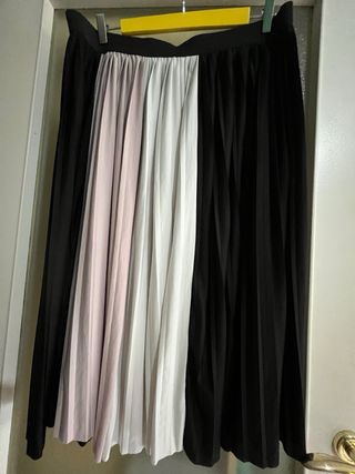 Falda midi plisada H&M talla XL a 3XL