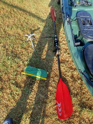 Kayak monoplaza pesca