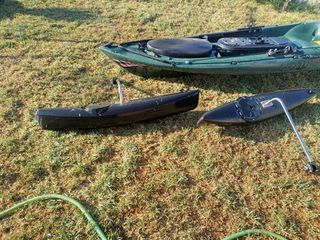 Kayak monoplaza pesca