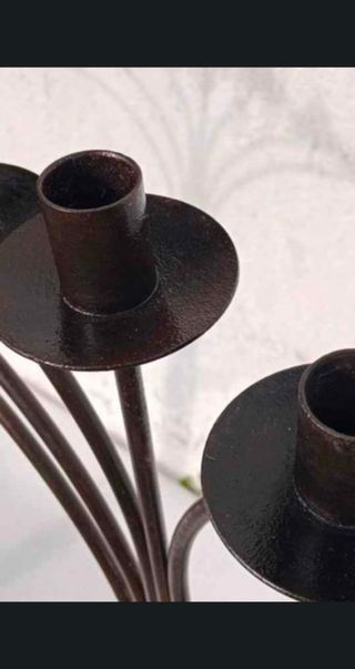 Pareja candelabros velas de pie hachero