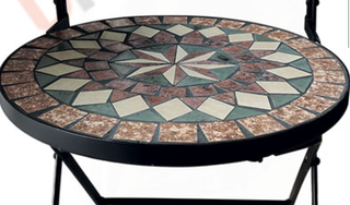 COPPIA SEDIE DECORO MOSAICO 'MORGANA'4 sedie