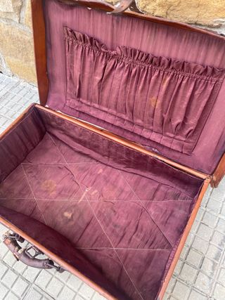 Maleta de cuero piel vintage