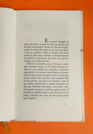 El coronel no tiene quien le escriba. G G Márquez